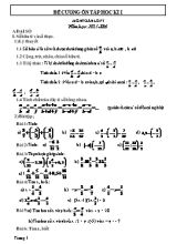Đề cương ôn tập hoc ki I môn Toán lơp 7